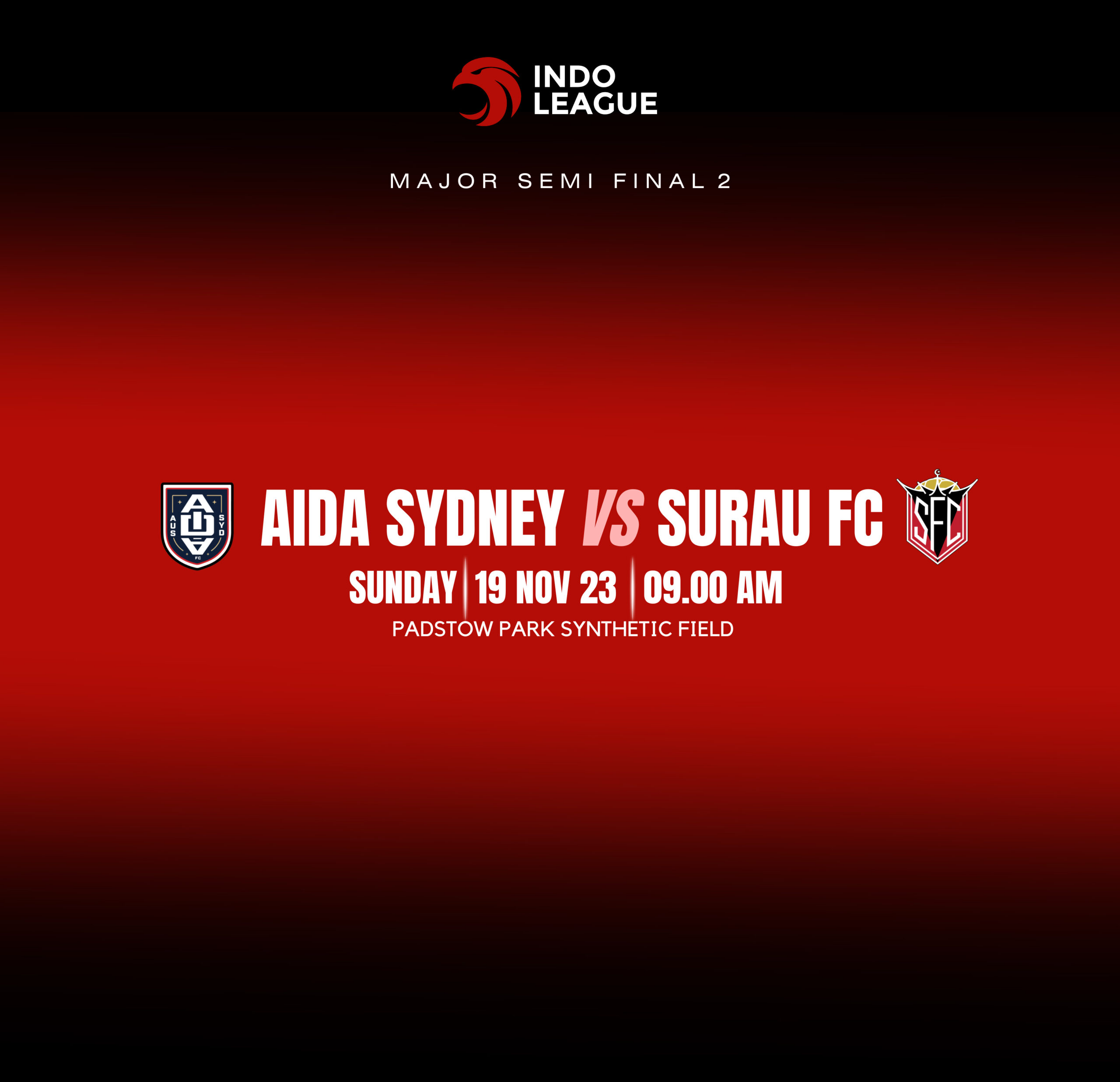 Clash of Titans: AIDA Sydney FC vs. Surau FC – INDOLEAGUE Major Semi Final 2